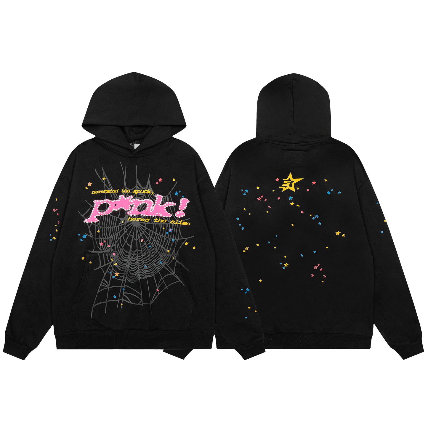 Sp5der P*nk Hoodie 'Black'