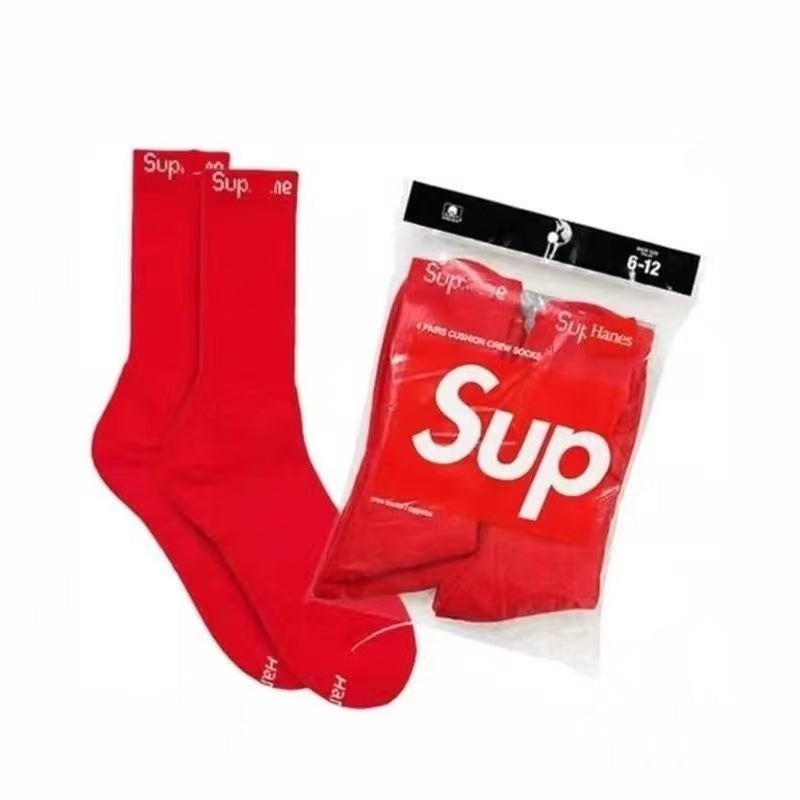 Supreme x Hanes Cushion Crew Socks (5-Pack).