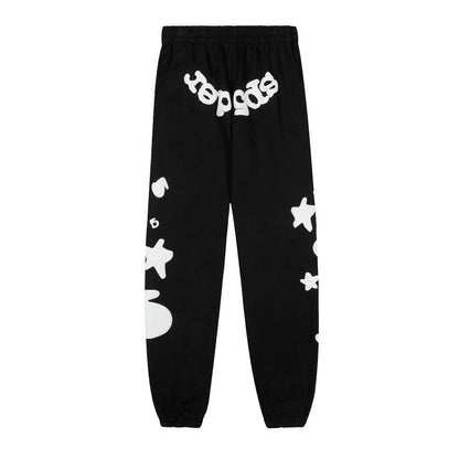 Sp5der Reflective Beluga Sweatsuit (Black/White).