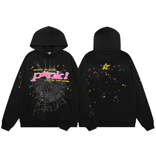 Sp5der P*nk Hoodie 'Black'